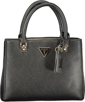 Guess Black Polyurethane Womens Womens Handbag