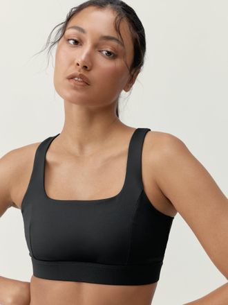 Born Living Yoga Top Padma Black