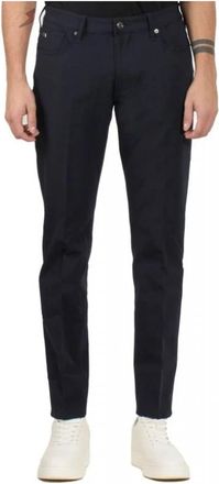 Emporio Armani Chinos - Heren - Chinos - Blauw - W31 - Leer - Broeken