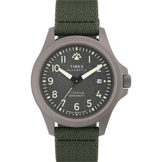 Timex Expedition North Automatic Mens Green Watch TW2V95300 Fabric - One Size