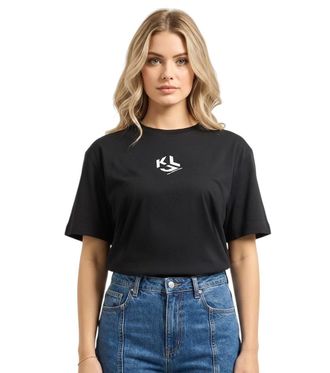 Karl Lagerfeld Black Crew Neck Logo T-Shirt