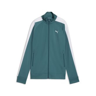 Puma Trainingsjacke PUMA T7 FOUNDATION POLY TRACK JACKET, Damen, Gr. XL, emerald ice, Trikot, Obermaterial: 100% Polyester, unifarben, regular fit normal, 