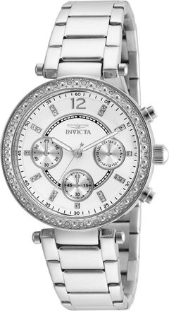 Invicta Angel 21386 Dameshorloge - Quartz Uurwerk - Roestvrij Staal met Witte Wijzerplaat - 36 mm