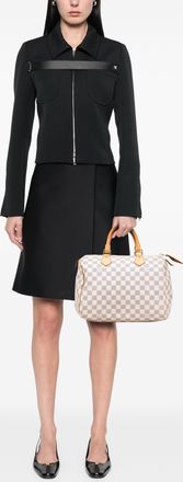 Louis Vuitton Pre-owned Womens Speedy Bandouliere Damier Azur - Light Grey Textile - One Size