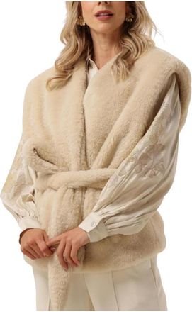 Notre-V Teddy Jas - Dames - Bodywarmers - Beige - L - Polyester - Jassen