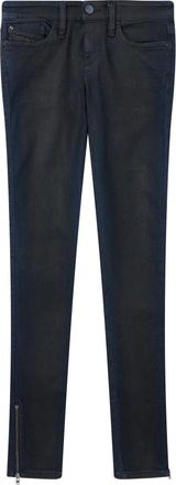 Diesel Skinzee Low-Zip Jeans - Dames - Jeans - Blauw - Maat: W32 Katoen