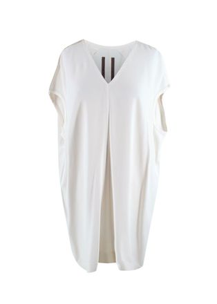 Rick Owens Cream Naska Draped Dress Size S