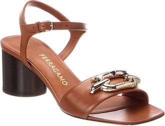 Ferragamo Priscilla 55 Leather Sandal