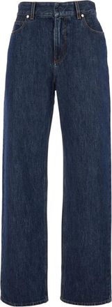 Fendi Long Jeans - Dames - Regular Fit Jeans - Blauw - XS - Katoen - Jeans