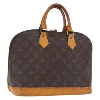 Louis Vuitton Pre-owned Handbags, female, Brown, Size: ONE SIZE Pre-owned Canvas Handbag