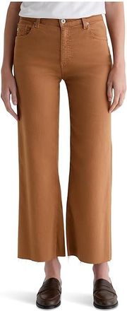 AG - Adriano Goldschmied Saige Mid Rise Wide Leg Crop In Ginger Womens Jeans Ginger : 31 27, Cotton/Elastane/Polyester