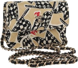 Chanel Pre-owned Cross Body Bags, female, Beige, Size: ONE SIZE Pre-owned Vintage Cross Body Bag