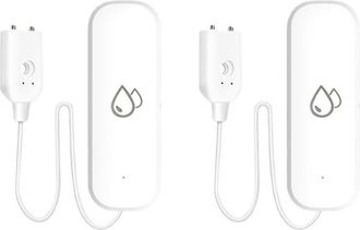 OEM 2 Sensores De Fugas De Agua Tuya Con Wifi, Detector De Fugas De Agua Por Inundaci&oacute;n, Sistema De Alarma De Protecci&oacute;n Para El Hogar, Control Mediante A