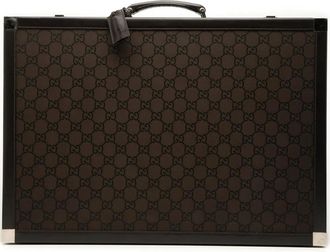 Gucci 2016-2025 GG Canvas Trunk Suitcase travel bag - Marrone