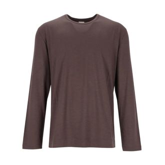Paul Smith Camiseta de manga larga con cuello redondo de lana - Tops - Hombre - Marr&oacute;n - M