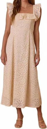 Rylee + Cru Bianca Dress In Natural