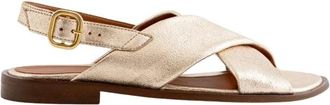 Maison Toufet Sandale Axelle - Dames - Sandalen - Geel - 36 EU - Leer - Schoenen