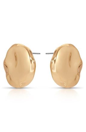 Ettika Molten Spheres Large Stud Earrings in Gold at Nordstrom