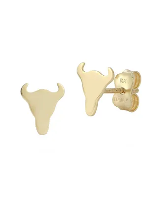 Ember Fine Jewelry 14K Long Horn Studs