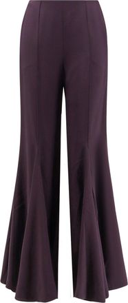 Chloé Acetate And Silk Trousers With Flared Bottom