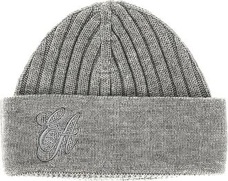 Emporio Armani Muts met geborduurd logo - Grijs