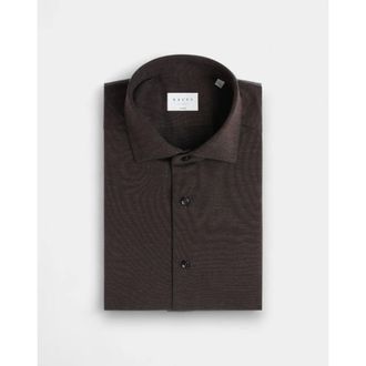 Xacus Heren, Overhemden, Bruin, Maat: 2XL Leer