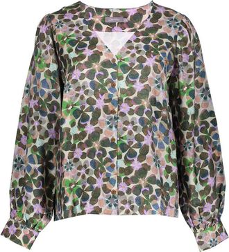 Geisha Dames, Blouses & Shirts, Paars, Maat: L Viscose