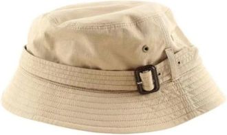 Burberry Pre-owned Accessories, female, Beige, Size: ONE SIZE Pre-owned Cotton Hat