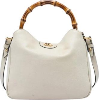 Gucci Pre-owned Diana - Dames - Vintage Handtas - Wit - ONE Size - Leer - Vintage