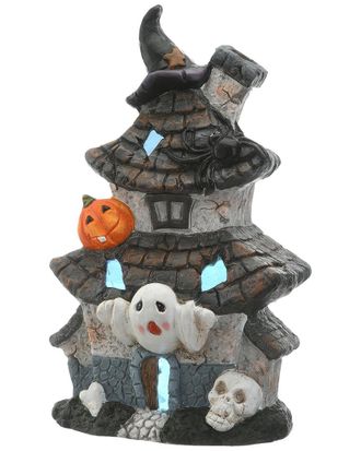 National Tree Company 18 Multilevel Haunted House With Led Light