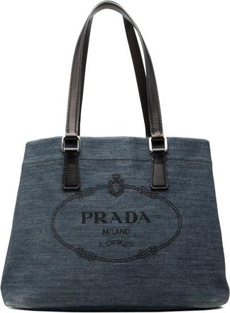 Prada Pre-owned Prada Logo Denim Tote Ladies PQUKFIDZU7HXIA5F