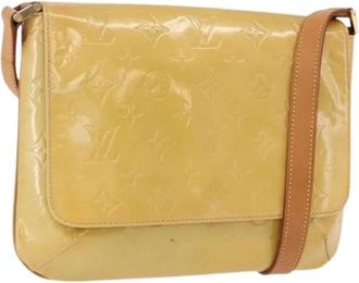 Louis Vuitton Pre-owned Patent Leather Shoulder Bag - Dames - Vintage Schoudertas - Geel - ONE Size - Leer - Vintage