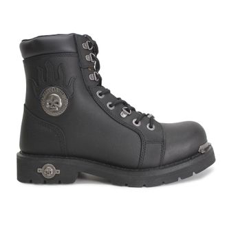 Harley-Davidson Harley Davidson Diversion Full grain leather Mens Ankle Boots - Black - Size:UK 11