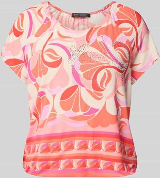 Betty Barclay T-Shirt mit Rundhalsausschnitt in Rot, Gr&ouml;&szlig;e 44