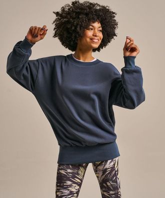 BAM Longline Pleated Back Sweatshirt - X-Small