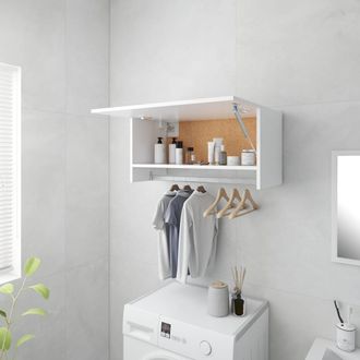 vidaXL Armadio Bianco 70x32,5x35 Cm In Legno Multistrato - Vidaxl