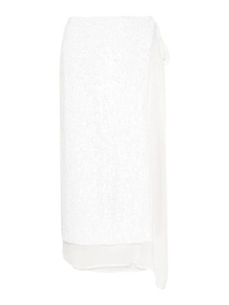 P.A.R.O.S.H. P. A.R. O.S. H. Sequined wrap midi skirt