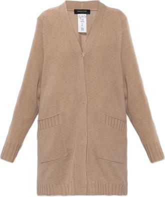 Fabiana Filippi V-neck pocket cardigan - women - Virgin Wool - 38 - Neutrals