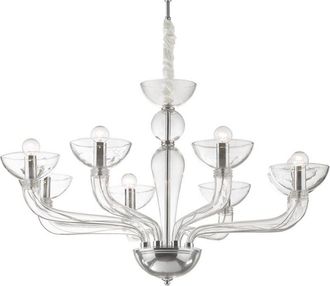 Ideal Lux Lampada a sospensione casanova SP8 trasparente