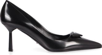 Prada Pumps, female, Black, 4 1/2 UK, Calfskin Pointy Toe Pumps