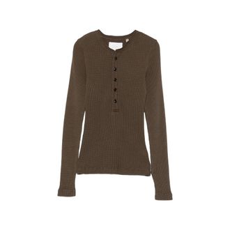 Citizens Of Humanity Drea Waffle-knit Henley Top