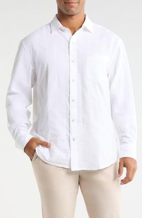 Tommy Bahama Nova Wave Button-Up Shirt in White at Nordstrom, Size Xxx-Large