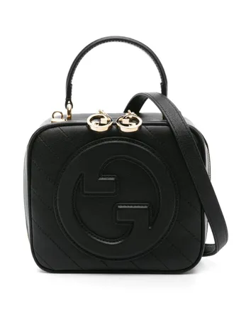 Gucci Blondie leren shopper - Zwart