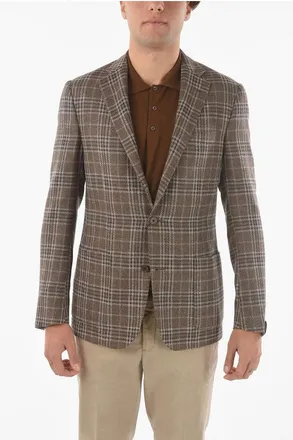 Corneliani Tweed Wool-blend GATE 2-button Blazer size 48