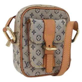 Louis Vuitton Pre-owned Monogram Mini Canvas Schoudertas - Dames - Pre-owned - Blauw - Maat: ONE Size Leer