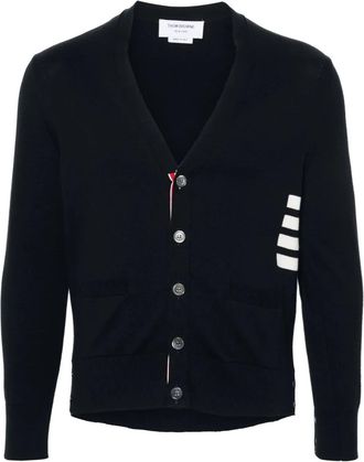 Thom Browne Cardigan Con Scollo A V-Uomo