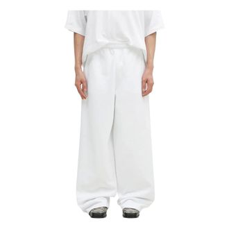 VETEMENTS Pantaloni della tuta con logo ricamato - - Trousers - Uomo - Bianco - L