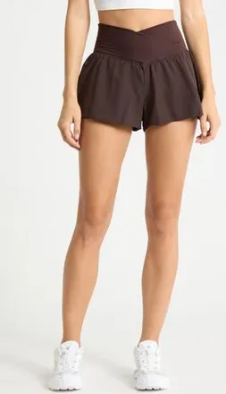 90 Degree by Reflex Lightstreme Crossfire Shorts in Chocolate Torte at Nordstrom Rack, Size X-Large