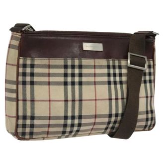 Burberry Pre-owned Nylon shoulder-bags - Dames - Pre-owned - Beige - Maat: ONE Size Nylon