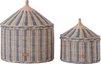 OYOY Circus Aufbewahrungskorb, blau (2er-Set)